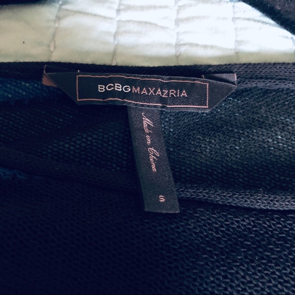 BCBG Asymmetrical Blue and Black Sweater, Small - Picture 5 of 8